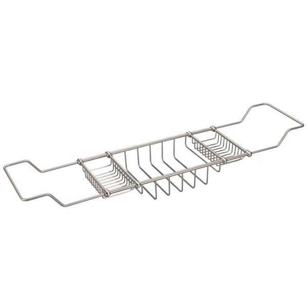 Water Creation Water Creation BC-0001-02 Expandable Bath Caddy for the Elegant Tub - Gray & Brushed Nickel BC-0001-02 - main